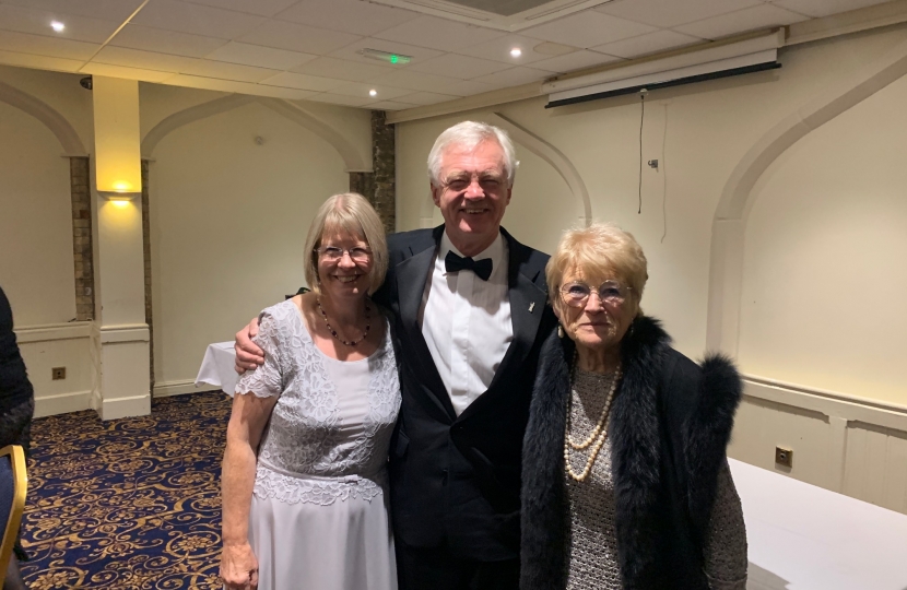 Rt Hon David Davis MP with his wife and Mrs Jackson