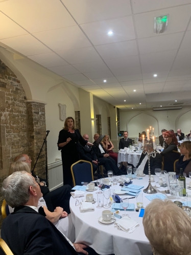 Rt Hon Penny Mordaunt delivering her speech